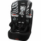 Siege auto NANIA RACER - Isofix - Groupe 1/2/3 (9-36Kg) - Tetiere réglable en hauteur - Zebre - Fabriqué en France