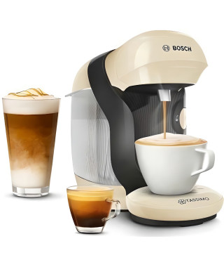 Machine a café multi-boissons compacte Tassimo Style - BOSCH TAS1107 - Coloris Vanille - 40 boissons - 0,7l - 1400W