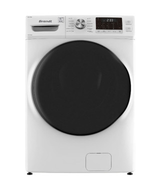 Lave-linge hublot BRANDT WFB218QW - 18 kg - Induction - L70cm - 1000 trs/min - Blanc