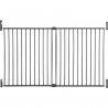 DREAMBABY Barriere de sécurité Extra large BROADWAY Gro Gate - A visser -  L 76/134,5 x H 76 cm - Grise