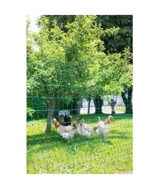 KERBL Filet pour les poules 25 m - 106 cm - double pointe - vert - non électrique