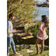 Barbecue a charbon MIKE - 2 grilles acier chromé - Surface de cuisson : 71 x 35 cm - Noir