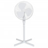 Ventilateur sur pied OCEANIC - 45W - Diametre 40 cm - Hauteur réglable - Oscillation - Blanc