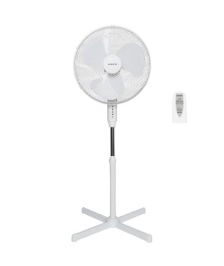 Ventilateur sur pied OCEANIC - 45W - Diametre 40 cm - 3 vitesses - Oscillant - Inclinable - Télécommande