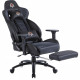 Fauteuil gaming CGM avec appui-tete, repose-pieds et oreiller lombaires - fonction bascule