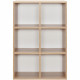 Meuble de rangement MIXCLUB 6 cases - Décor chene - L 61,2 x P 30 x H 91 cm