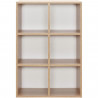 Meuble de rangement MIXCLUB 6 cases - Décor chene - L 61,2 x P 30 x H 91 cm