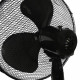 Ventilateur sur pied OCEANIC - 45W - Diametre 40 cm - Hauteur réglable - Oscillation - Noir