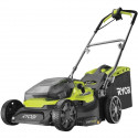 RYOBI Tondeuse Hybride - Ø 37 cm - 2 batteries LithiumPlus 36V 5,0 Ah - Noir et vert