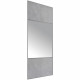 OPTIMUM Kit Portes de placard coulissantes -  L180 cm x H250 cm -  Décor Béton et miroir argent - Rail haut et bas - 2 amorti…