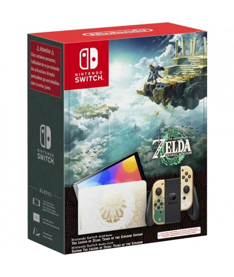 Console Nintendo Switch - Modele OLED | Édition The Legend of Zelda: Tears of the Kingdom avec Joy-Cons dorés