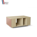 Table basse GRANDE LIGATIO Chêne Clair - Abricot - Chêne Clair - Abricot