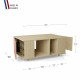 Table basse GRANDE LIGATIO Chêne Clair - Abricot - Chêne Clair - Chêne Clair