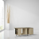 Table basse GRANDE LIGATIO Chêne Clair - Blanc - Chêne Clair - Blanc
