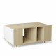 Table basse GRANDE LIGATIO Chêne Clair - Blanc - Chêne Clair - Blanc