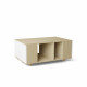 Table basse GRANDE LIGATIO Chêne Clair - Blanc - Chêne Clair - Blanc