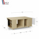 Table basse GRANDE LIGATIO Chêne Clair - Blanc - Chêne Clair - Blanc
