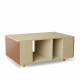 Table basse GRANDE LIGATIO Chêne Clair - Terracotta - Chêne Clair - Terracotta