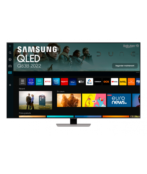 TV LED Samsung QLED 65'' QE65Q83B 4K UHD Argent