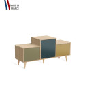 Meuble de rangement EX AEQUO - Chêne Clair - Olive - Tropical - Curry - 127,5x60,5cm