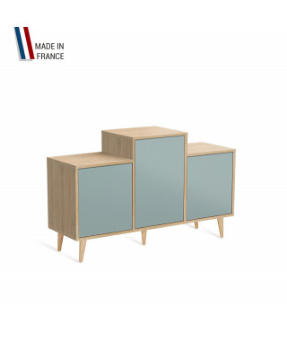 Meuble de rangement GRAND EX AEQUO - Chêne Clair - Curaçao - 127,4x74,5cm