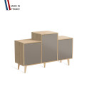 Meuble de rangement GRAND EX AEQUO - Chêne Clair - Sienne - 127,4x74,5cm