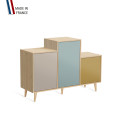 Meuble de rangement GRAND PODIUM - Chêne Clair - Cachemire - Curacao - Curry - 127,4x88,5cm