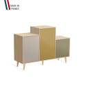 Meuble de rangement GRAND PODIUM - Chêne Clair - Cachemire - Curry - Olive - 127,4x88,5cm