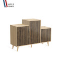 Meuble de rangement GRAND PODIUM - Chêne Clair - Chêne Vintage - 127,4x88,5cm