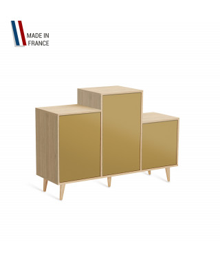 Meuble de rangement GRAND PODIUM - Chêne Clair - Curry - 127,4x88,5cm