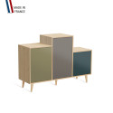 Meuble de rangement GRAND PODIUM - Chêne Clair - Olive - Cubanite - Tropical - 127,4x88,5cm