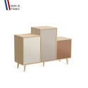 Meuble de rangement GRAND PODIUM - Chêne Clair - Porcelaine - Cachemire - Terracotta - 127,4x88,5cm