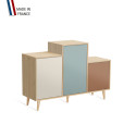 Meuble de rangement GRAND PODIUM - Chêne Clair - Porcelaine - Curacao - Terracotta - 127,4x88,5cm