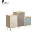 Meuble de rangement GRAND PODIUM - Chêne Clair - Porcelaine - Sienne - Curacao - 127,4x88,5cm