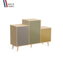 Meuble de rangement GRAND PODIUM - Chêne Clair - Sienne - Olive - Curry - 127,4x88,5cm