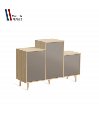 Meuble de rangement GRAND PODIUM - Chêne Clair - Sienne - 127,4x88,5cm