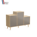Meuble de rangement GRAND PODIUM - Chêne Clair - Sienne - 127,4x88,5cm