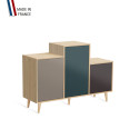 Meuble de rangement GRAND PODIUM - Chêne Clair - Sienne - Tropical - Graphite - 127,4x88,5cm