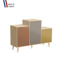 Meuble de rangement GRAND PODIUM - Chêne Clair - Terracotta - Sienne - Curry - 127,4x88,5cm