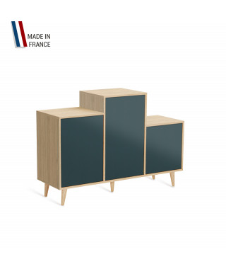 Meuble de rangement GRAND PODIUM - Chêne Clair - Tropical - 127,4x88,5cm