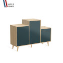 Meuble de rangement GRAND PODIUM - Chêne Clair - Tropical - 127,4x88,5cm