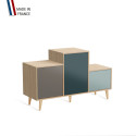 Meuble de rangement PODIUM - Chêne Clair -  Cubanite - Tropical - Curacao - 127,5x74,5cm