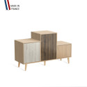 Meuble de rangement PODIUM - Chêne Clair -  Pin Cap Ferret - Chêne Vintage - Chêne Clair - 127,5x74,5cm
