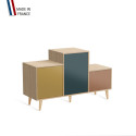 Meuble de rangement PODIUM - Chêne Clair -  Curry - Tropical - Terracotta - 127,5x74,5cm