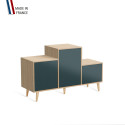 Meuble de rangement PODIUM - Chêne Clair - Tropical - - 127,5x74,5cm