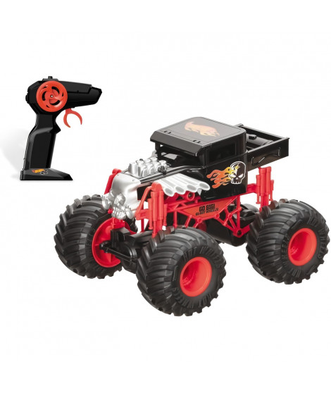 MONDO MOTORS - Véhicule radiocommandé - Effets lumineux - Hot Wheels Bone Shaker - Monster Truck - 28cm