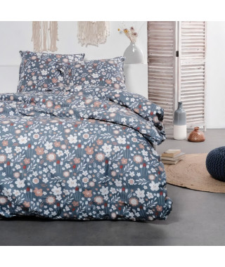 Parure de lit - TODAY Sunshine - 240x220 cm - 2 personnes - coton imprimé floral