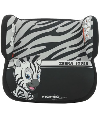 Rehausseur bas NANIA TOPO - Isofix - Groupe 3 (22-36 Kg) - Zebre - Fabriqué en France