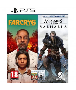 Assassin's Creed Valhalla + Far Cry 6 - Jeu PS5 - Compilation