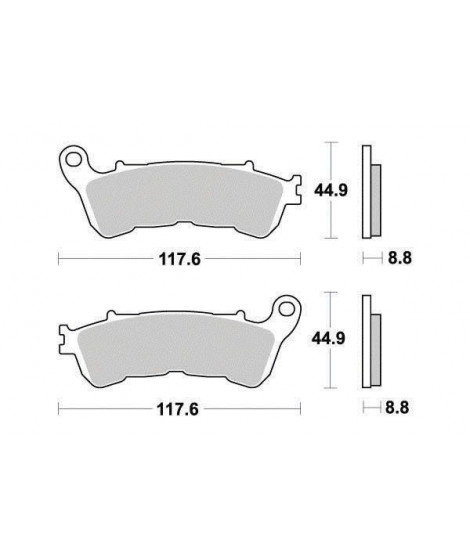 Plaquette de frein Organique Eco-Friction Route - R90